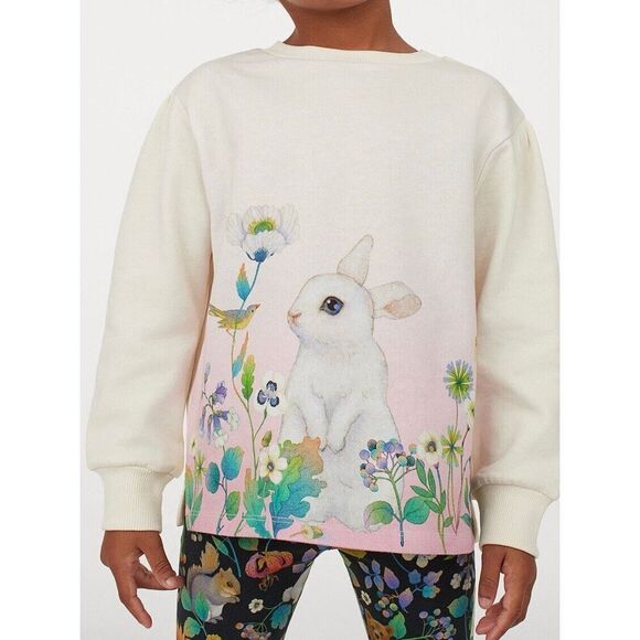Whooli Chen x H&M Kids Toddler Girls 5/6 Spring Bunny Knit Pullover - Picture 1 of 8